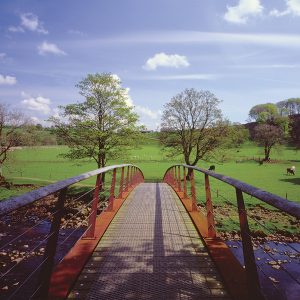 River Irthing Footbridge, Willowford, nr Gilsland, Cumbria